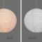 Підвісний білий світильник куля із рисового паперу Ø40 см