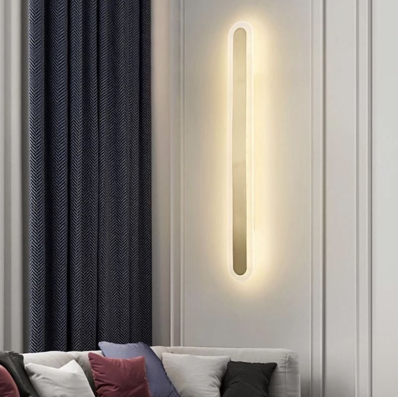 Настінний світильник Longi wall lamp Gold в золоті 100 см Led на 40 ват