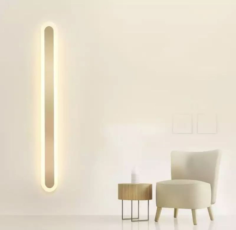 Настінний світильник Longi wall lamp Gold в золоті 100 см Led на 40 ват