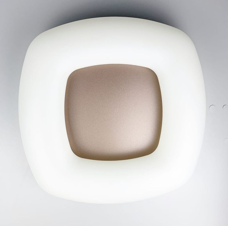 Стельовий LED світильник Schuller із основою coffee 47×47 см