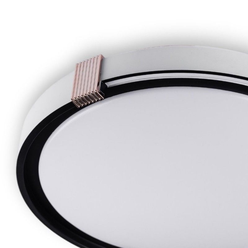 LED Світильник COLISEUM матовий 60W Ø 39.5 см 3000К-6500К з ДК білий з чорним