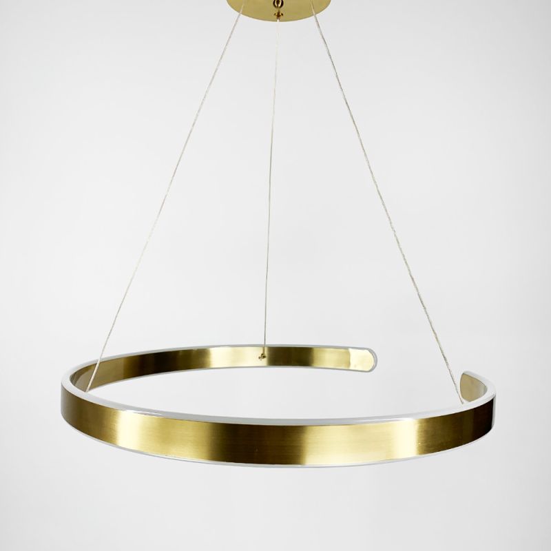 Підвісна латунна люстра Spiral Rings Ø 80 см