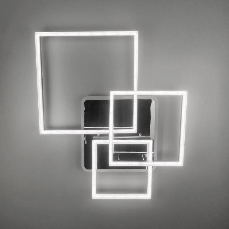 Світлодіодна люстра Ideal Lux Frame у хромованому корпусі