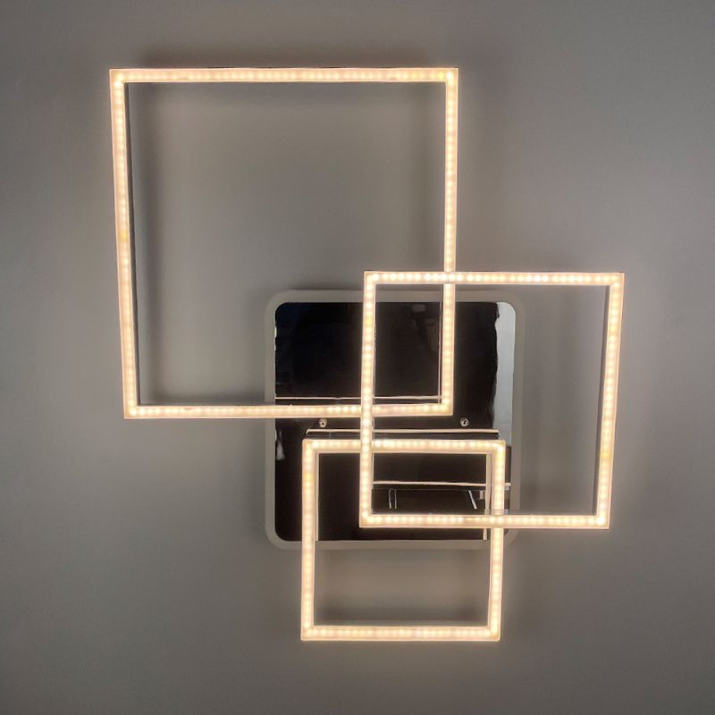 Світлодіодна люстра Ideal Lux Frame у хромованому корпусі