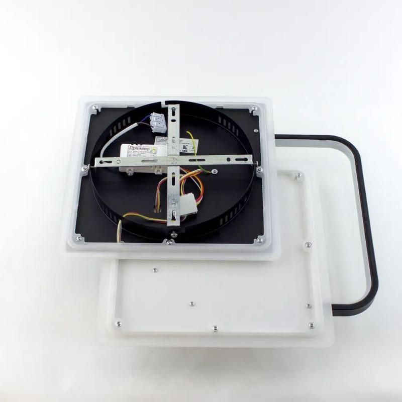 Смарт світильник світлодіодний VEGA triple 80W чорний квадрати