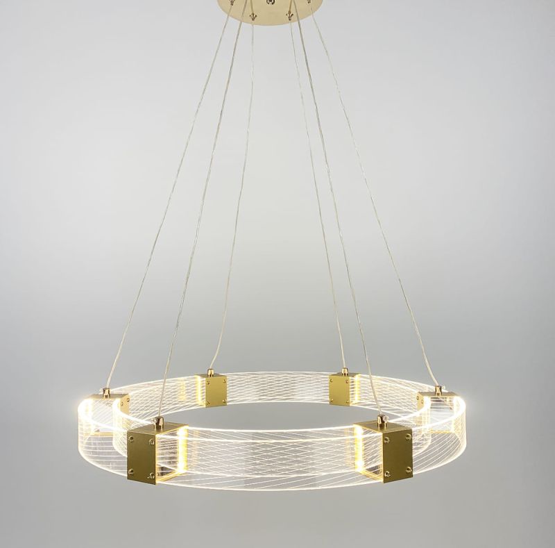 Люстра Round Dome у золотому каркасі Ø 60 см