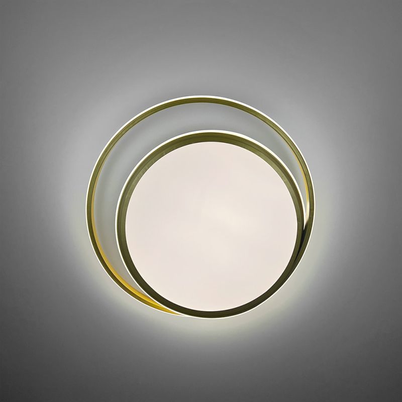 Золота стельова LED люстра Ø 50 см