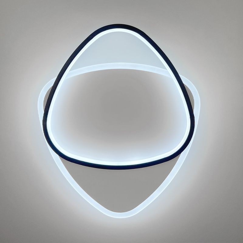 Сучасний LED-світильник у чорно-білому корпусі