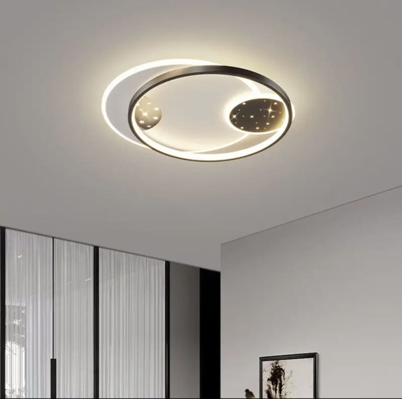 Сучасний стельовий LED-світильник з подвійним кільцем 