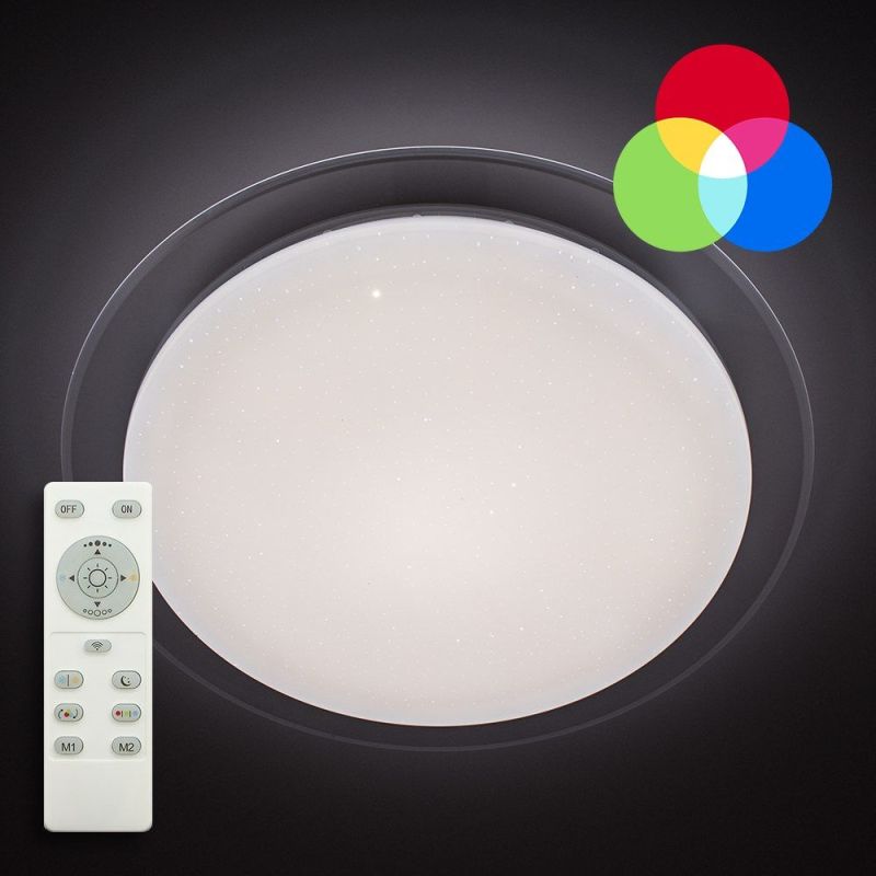 RGB смарт світильник з пультом SATURN 76 W Ø 53 см