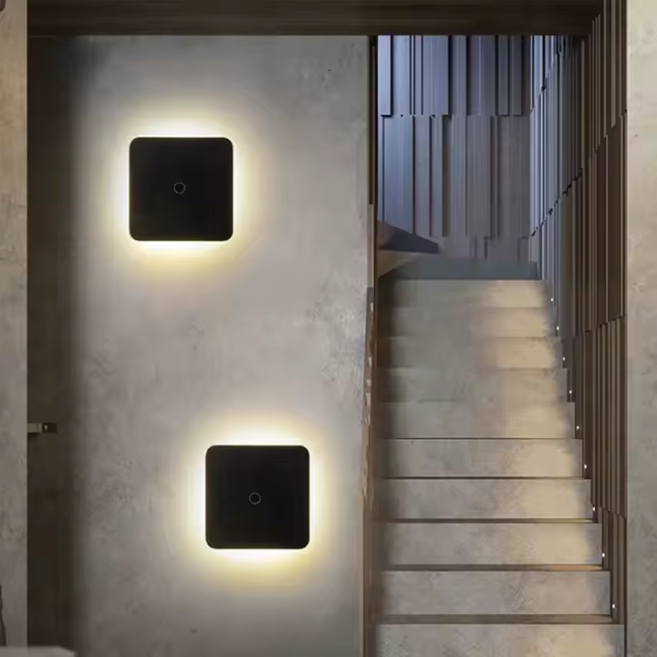LED настінний світильник 13.5 см DALLAS 7W 4200K IP65 чорний вологозахищений