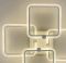 Світлодіона LED люстра на 4 ріжки квадратної форми
