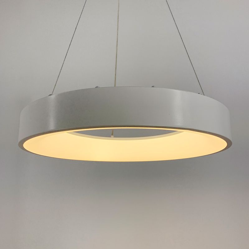 LED світильник підвісний в білому корпусі