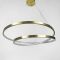Латунна підвісна люстра SCRIBBLE RING Ø 60 см