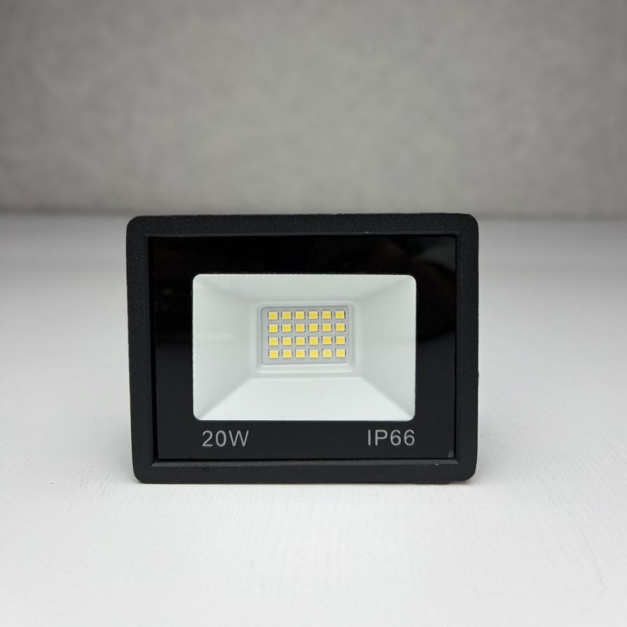 Прожектор світлодіодний вуличний FL-20W 5000K BLACK IP65