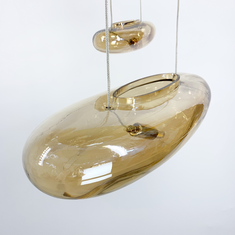 Стельова люстра Amber Water Drops AM