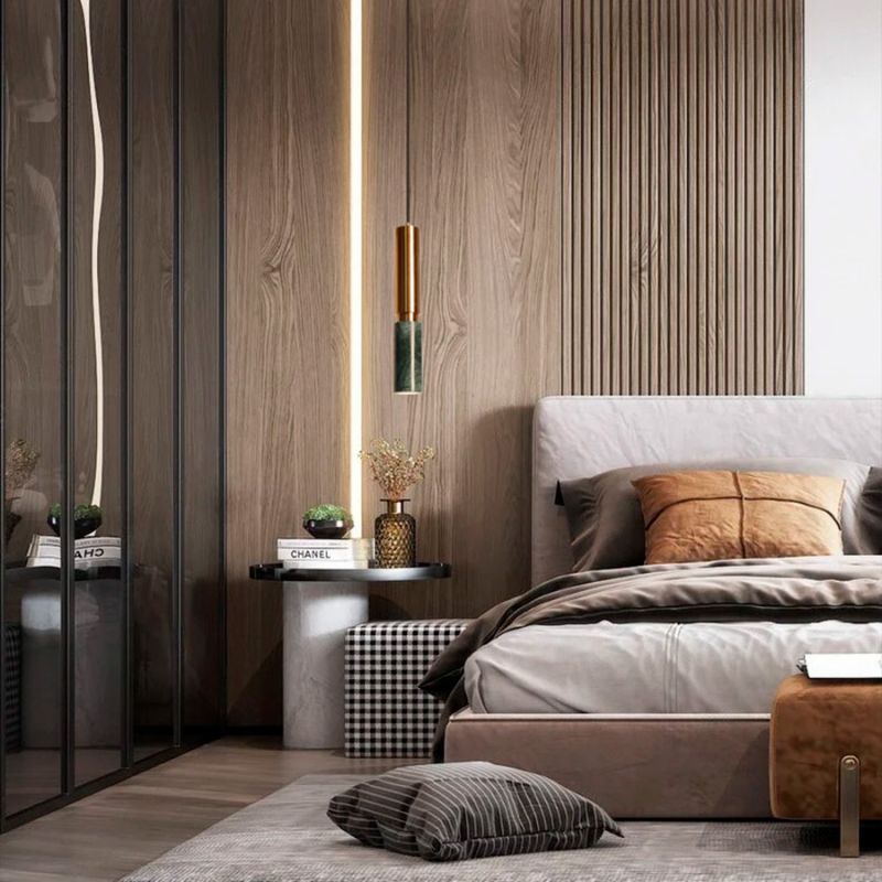 Підвіс Gleam із зеленим мармуровим плафоном в стилі Ар-деко