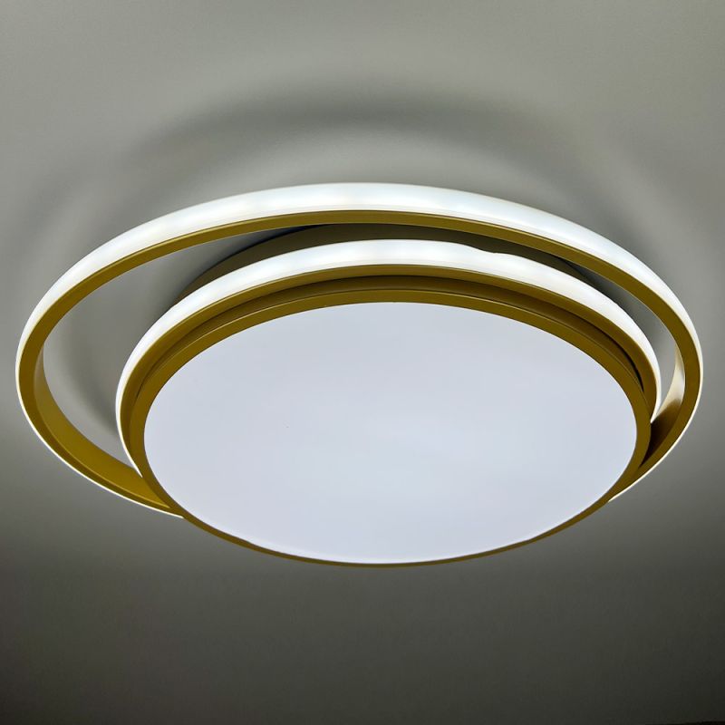 Золота стельова LED люстра Ø 50 см