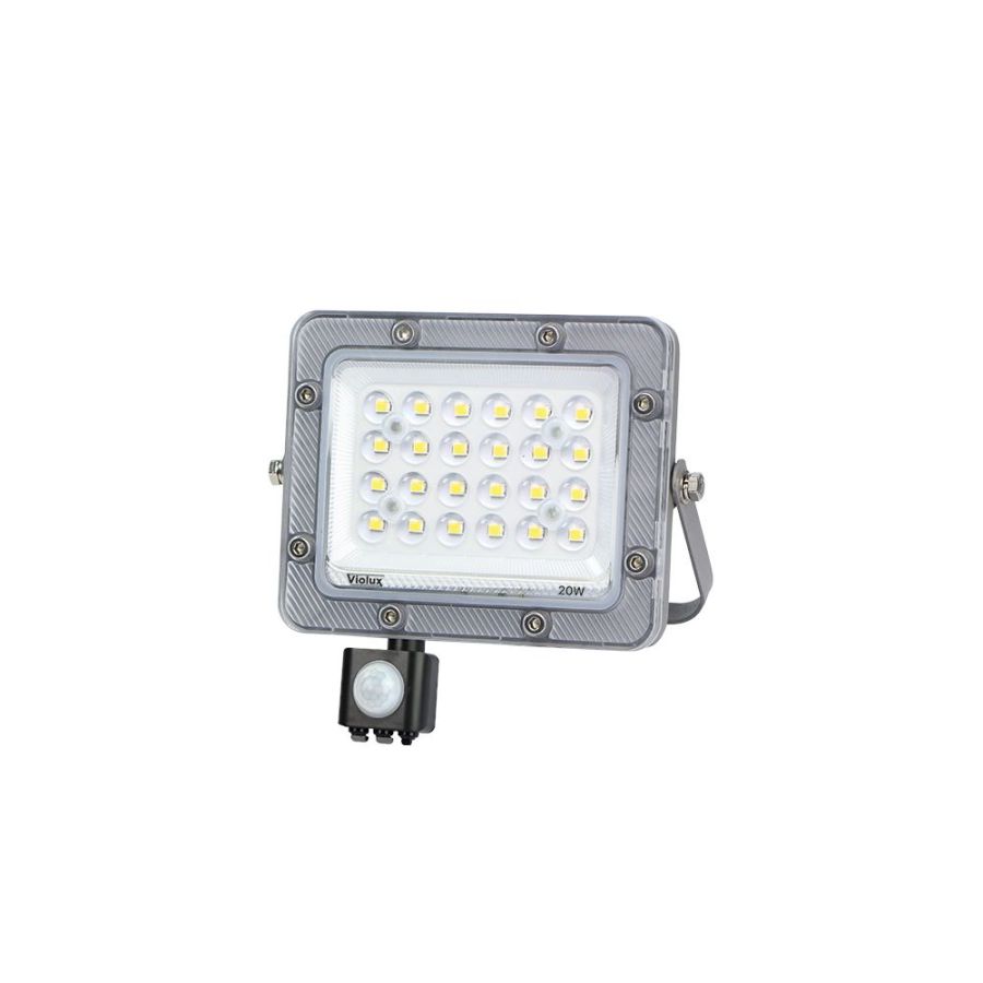 LED прожектор CARBON-S 20W 5000K IP65 (з датчиком руху)