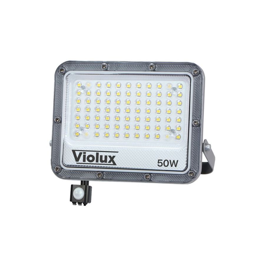 LED прожектор CARBON-S 50W 5000K IP65 (з датчиком руху)