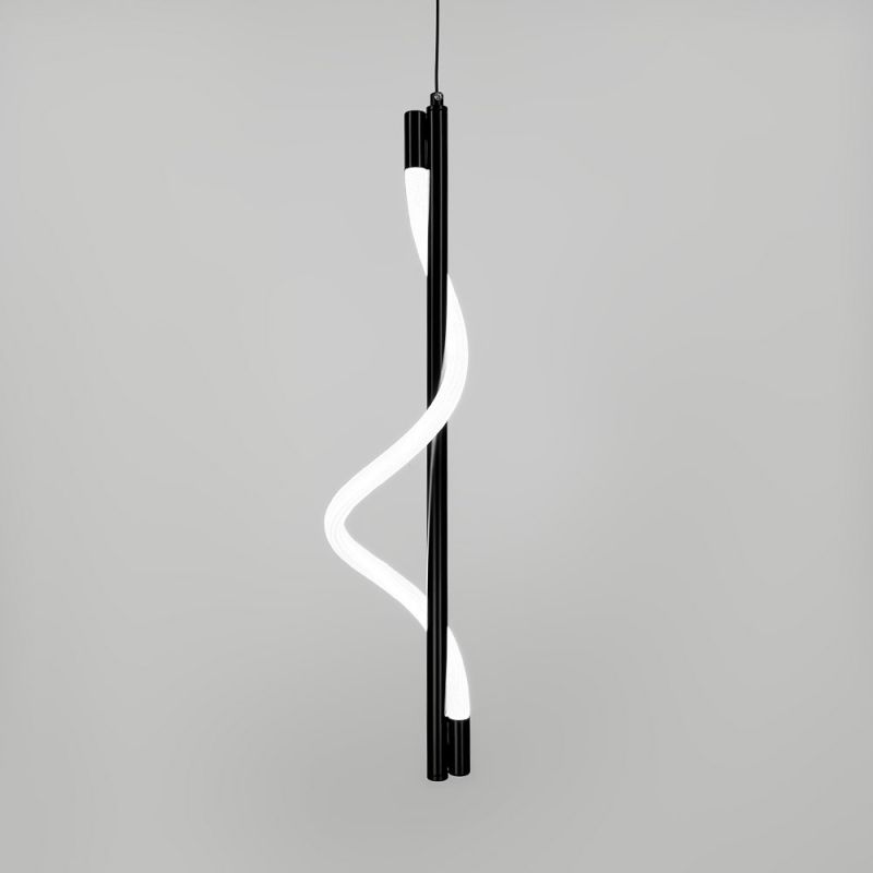 Чорний підвіс із обплетеним неоном 9 Вт