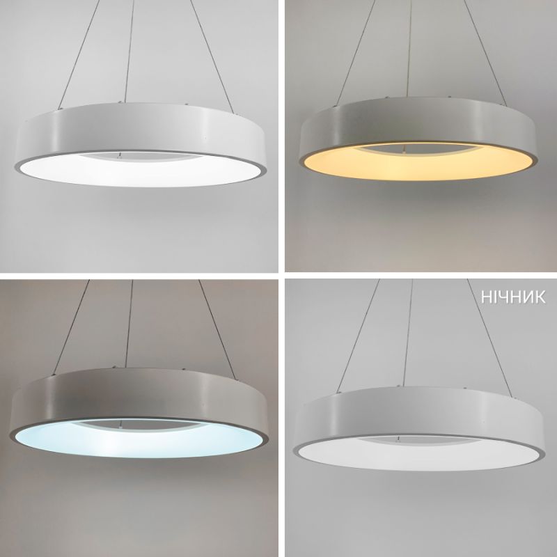 LED світильник підвісний в білому корпусі