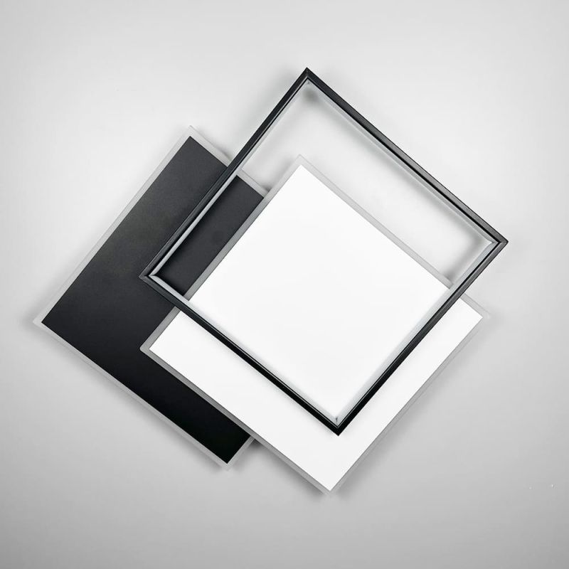 LED-світильник у чорно-білому корпусі 65х60 см