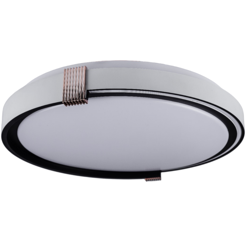 LED Світильник COLISEUM матовий 60W Ø 39.5 см 3000К-6500К з ДК білий з чорним