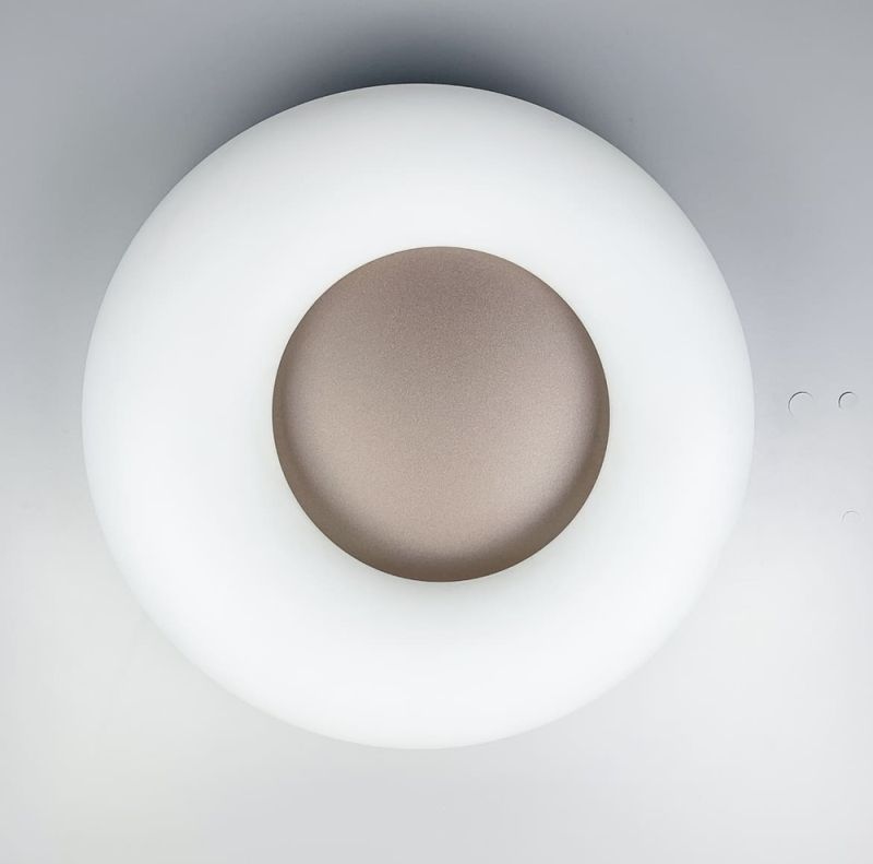 Стельова LED люстра із кремовою серединою Ø 47 см