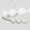 Біла люстра Nordic Pearl з плафонами-перлинками Ø 80 см