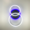 LED люстра кольору coffee із золотистою фурнітурою