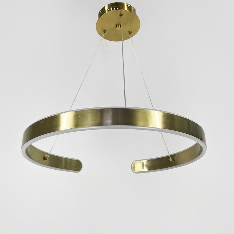 Підвісна латунна люстра Spiral Rings Ø 50 см