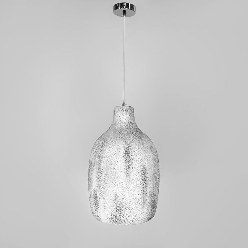 Підвісний світильник із сірим плафоном