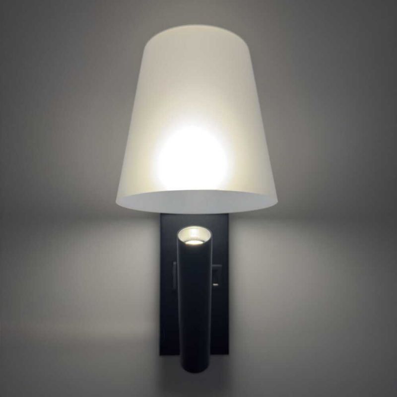 LED настінний світильник UMBRELLA USB+TYPE-C  3W 4200K IP20 чорний