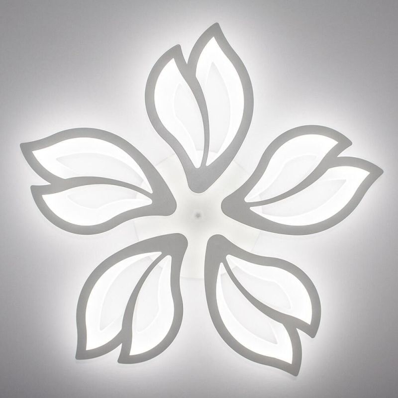 Люстра світлодіодна з пультом біла пелюстка ASTRA Ø 62 см 80W