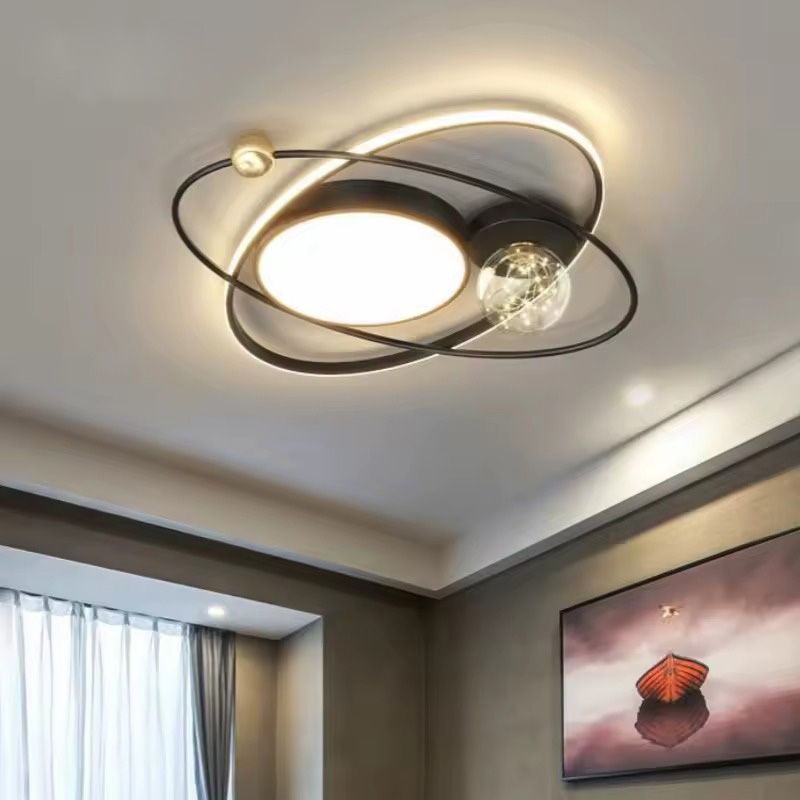Люстра-орбіта з led гірляндою в плафоні Ø 60 см