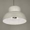 Люстра у чорному корпусі з білим абажуром Ø 50 см