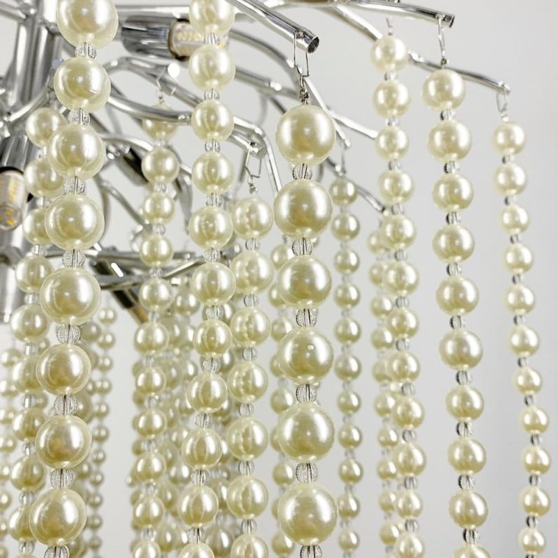 Чарівна люстра в хромі Pearl selection Ø 80 см