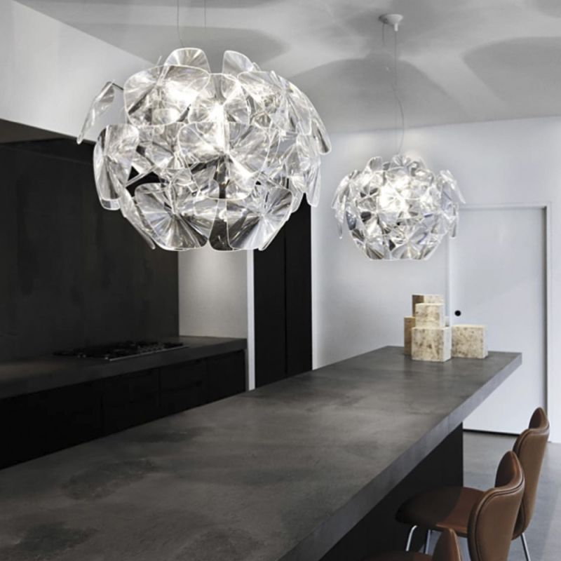 Декоративний світильник з напівпрозорими пластинами Ø 70 см