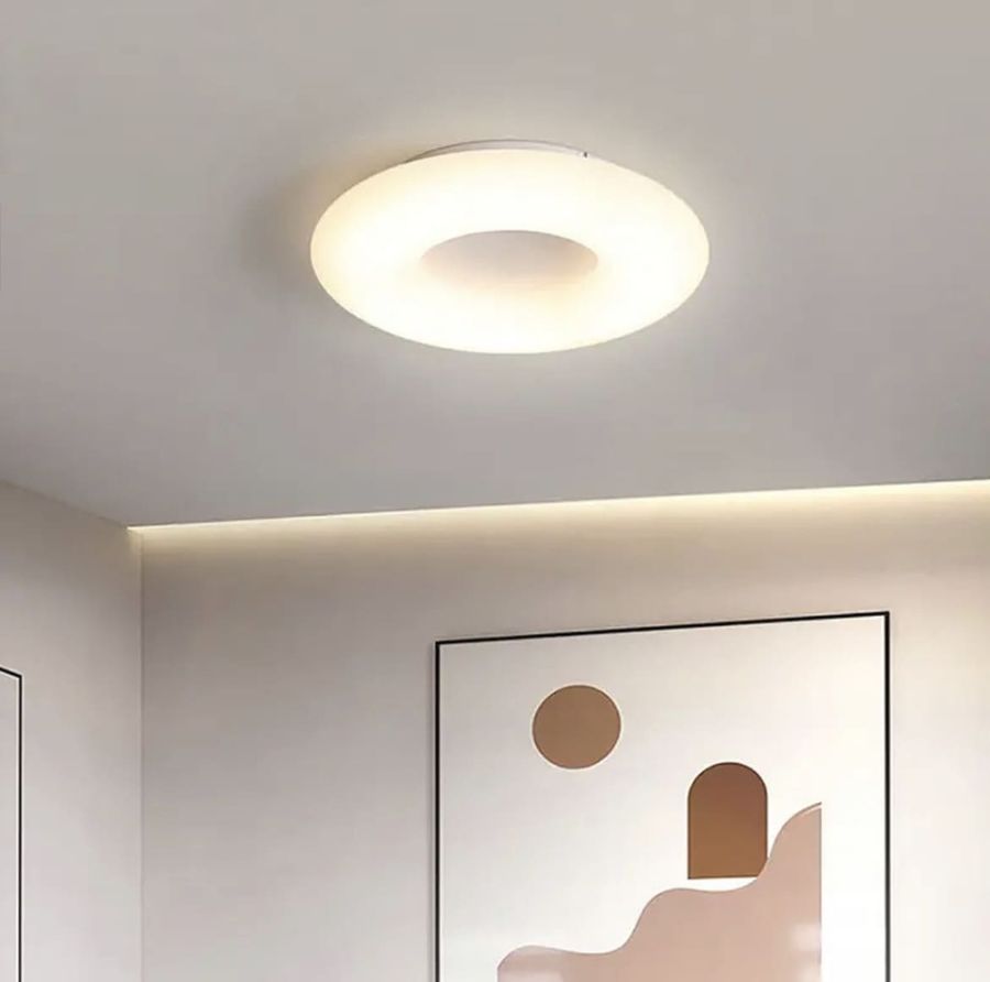 Стельова LED люстра із білою серединою Ø 47 см