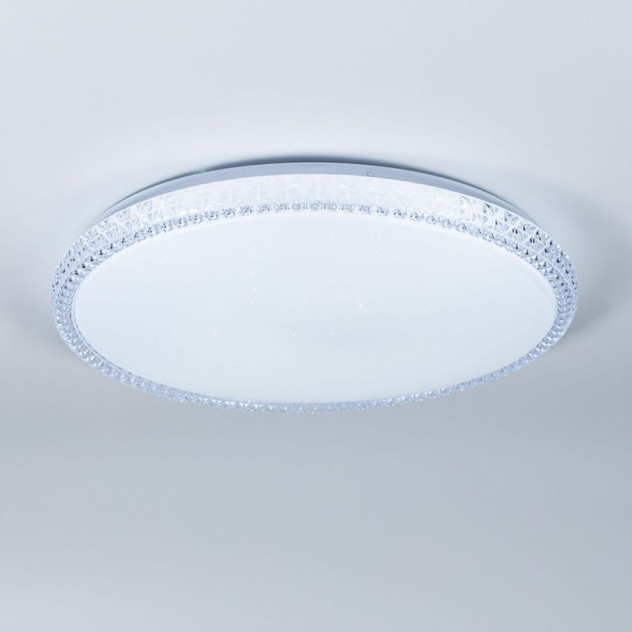 LED смарт світильник з пультом Кришталь зоряне небо 96W з пультом