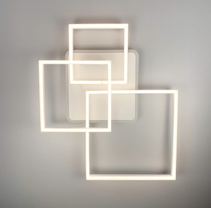 Світлодіодна люстра Ideal Lux Frame у білому корпусі