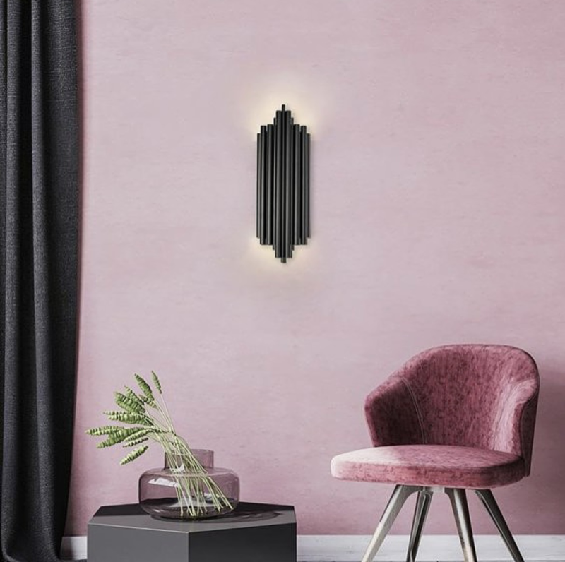 Дизайнерський настінний світильник Harmonic Black