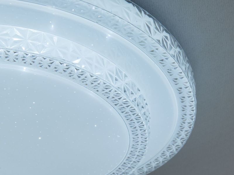 LED світильник smart 6618/400WH Ø 40 круг 46W 3000-6500K IP20 білий зоряне небо