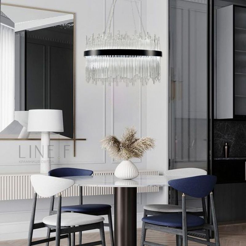 Розкішна люстра COLISEUM BLACK Ø 50 см