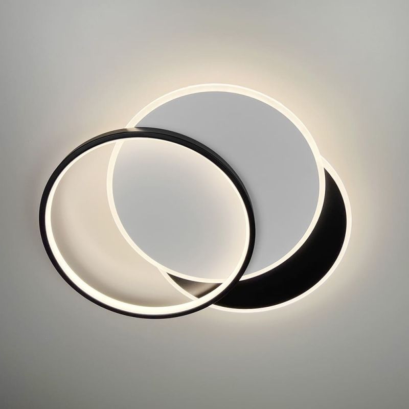 LED-світильник у чорно-білому корпусі 50х40 см