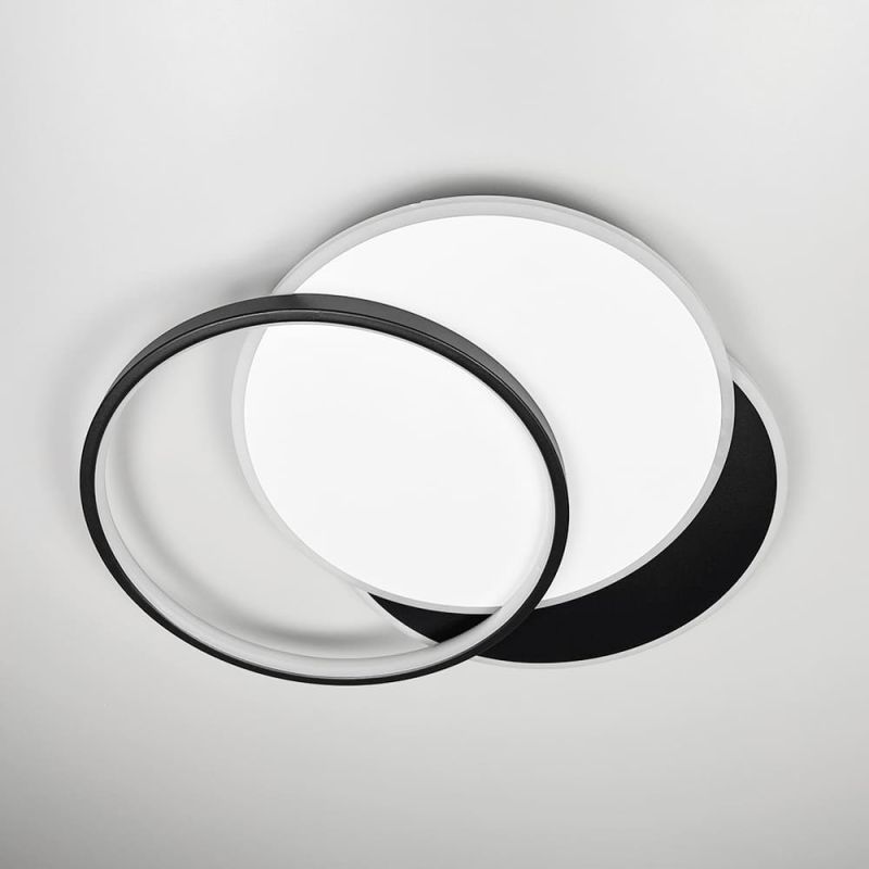 LED-світильник у чорно-білому корпусі 50х40 см