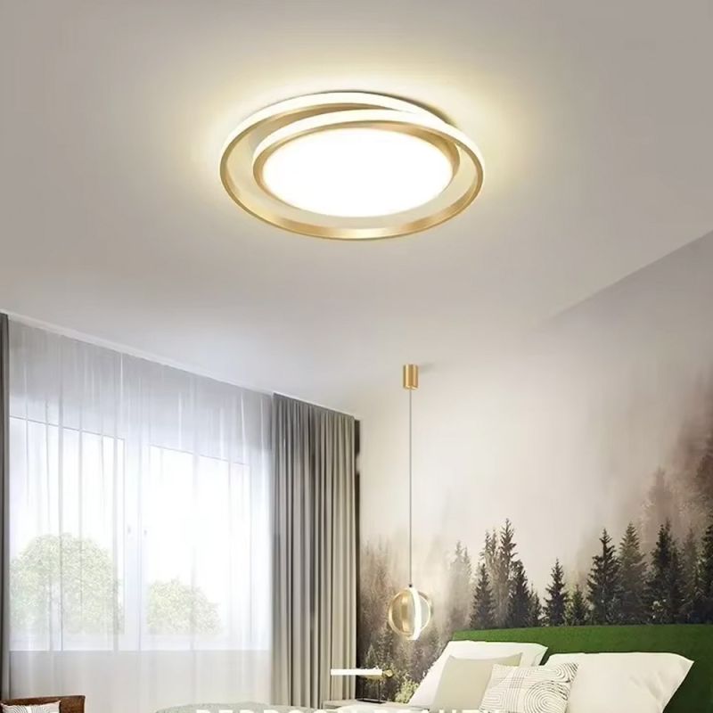 Золота стельова LED люстра Ø 50 см