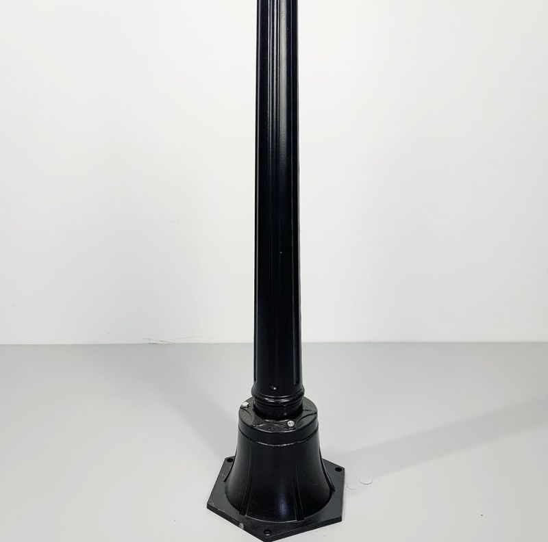 Ніжка до вуличного ліхтаря чорного кольору 50 см
