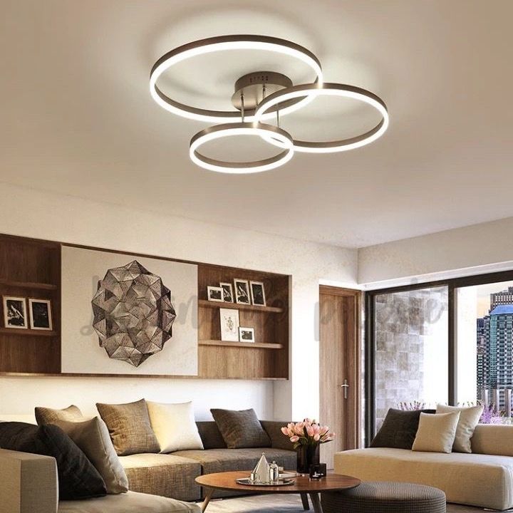 LED люстра Anelli Coffee на 3 кільця